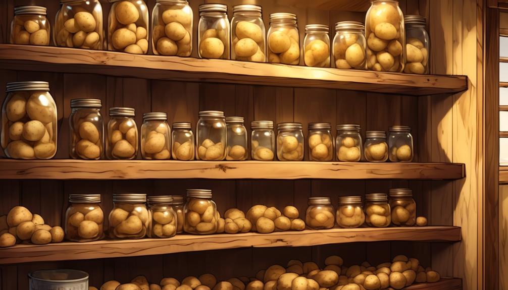 preserving potatoes for extended storage