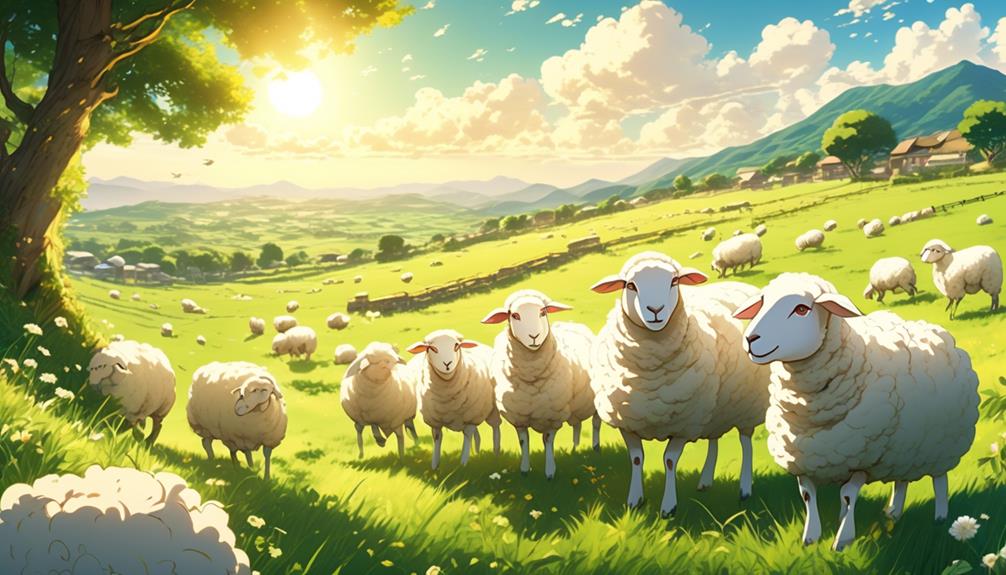 shepherding flocks of sheep