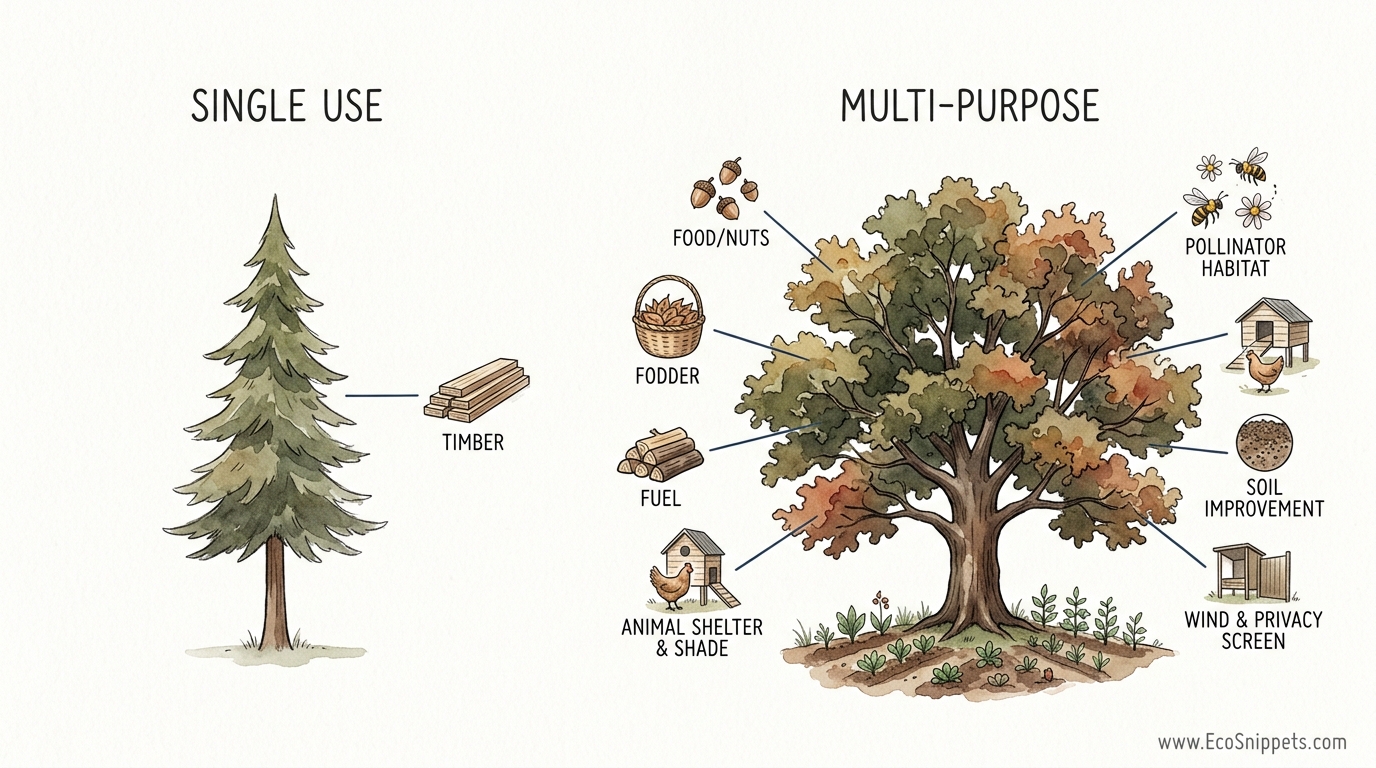 Best Multi-Purpose Trees For Self-Sufficiency