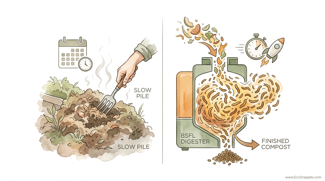 Black Soldier Fly Composting Vs Traditional Compost