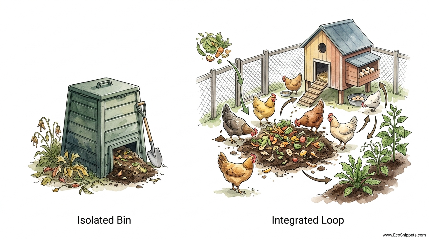 Chicken Run Composting Benefits