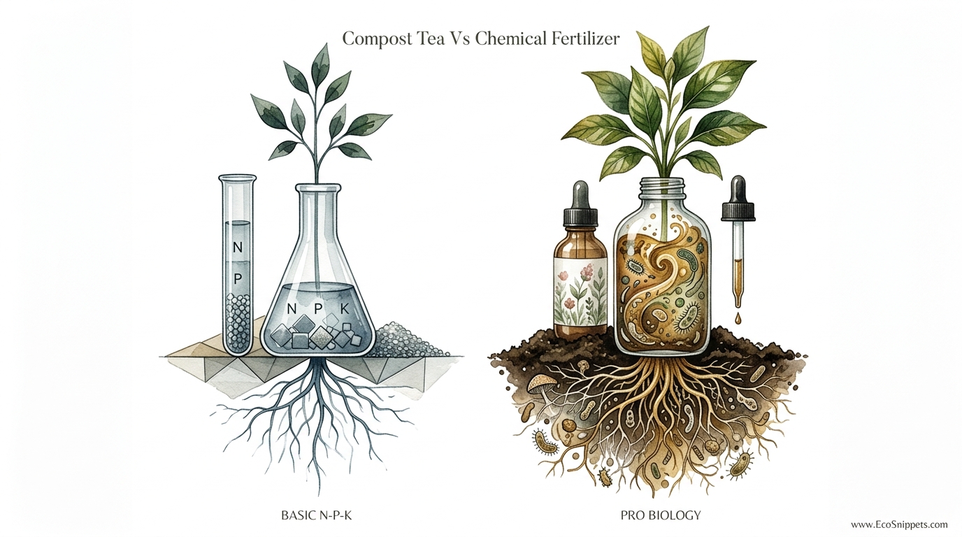 Compost Tea Vs Chemical Fertilizer
