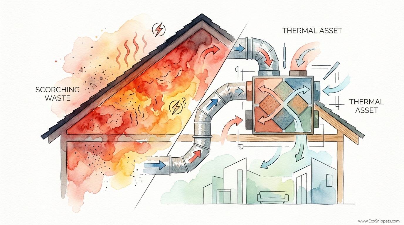 DIY Attic Heat Recovery System