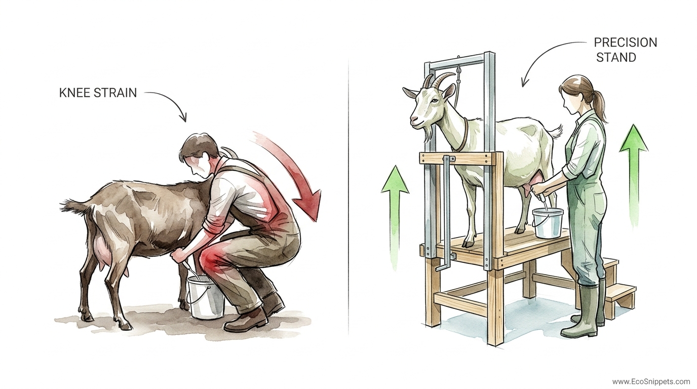 DIY Goat Milking Stand