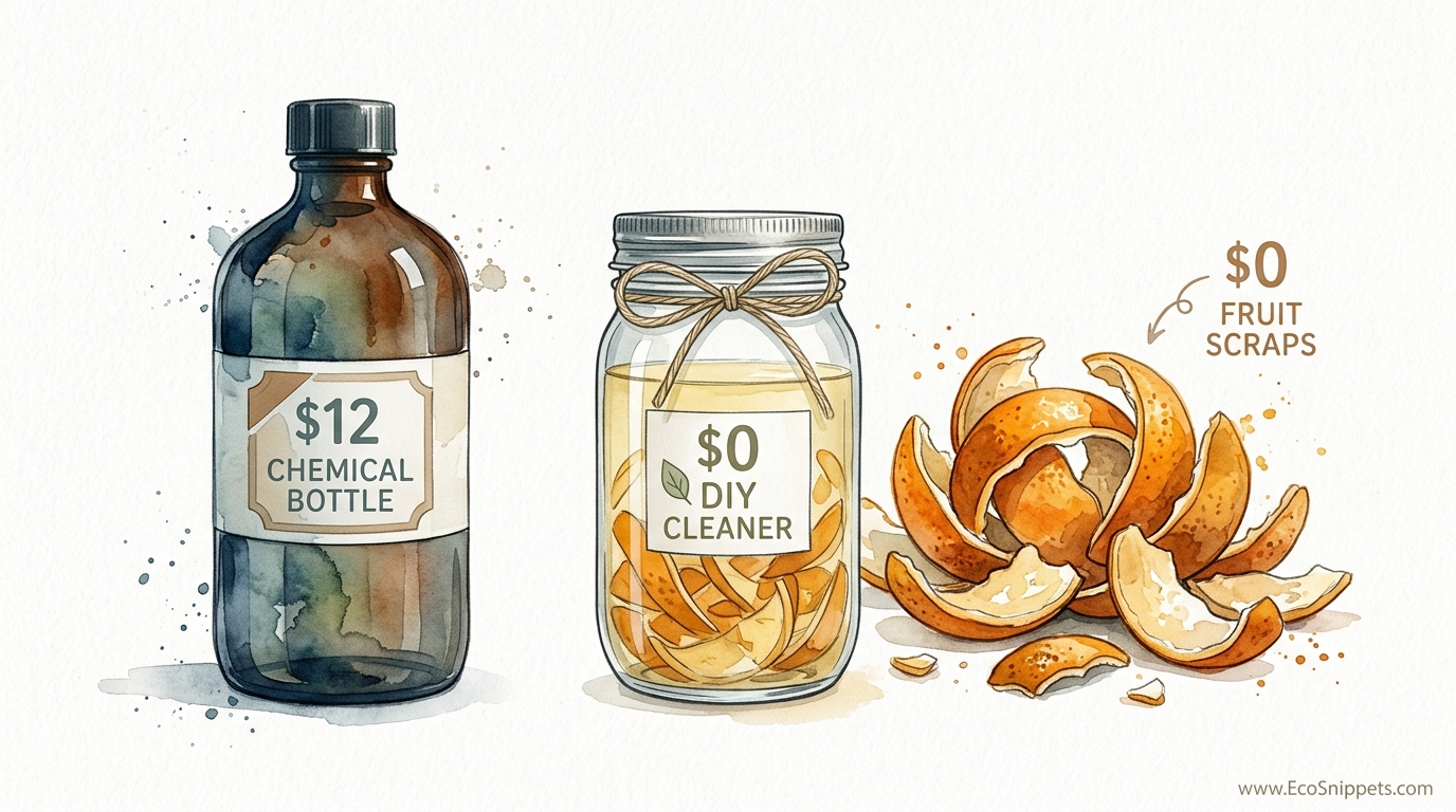 DIY Orange Peel Vinegar Cleaner Recipe