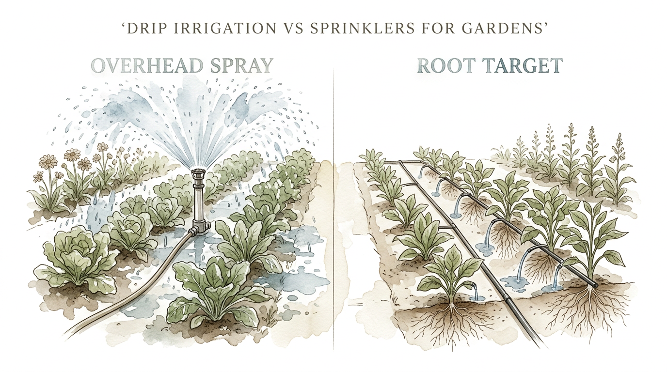 Drip Irrigation Vs Sprinklers For Gardens