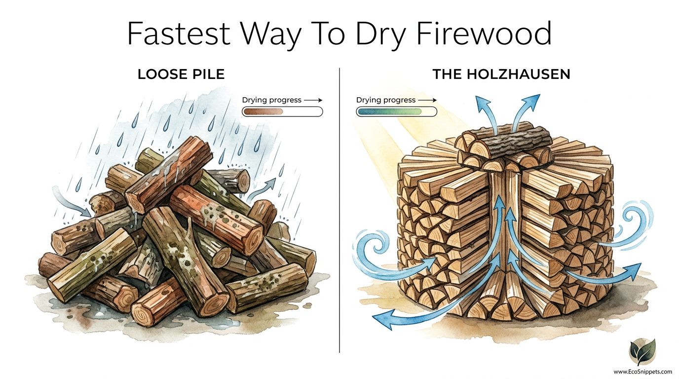 Fastest Way To Dry Firewood
