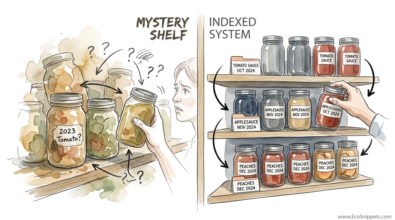 Fifo Food Storage System For Home Canning