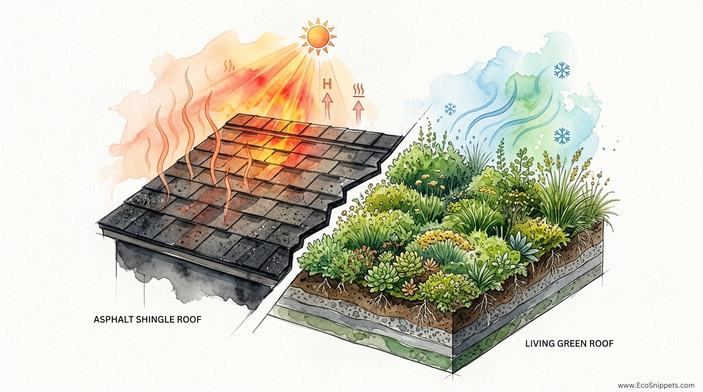 Green Roof Vs Asphalt Cooling Costs
