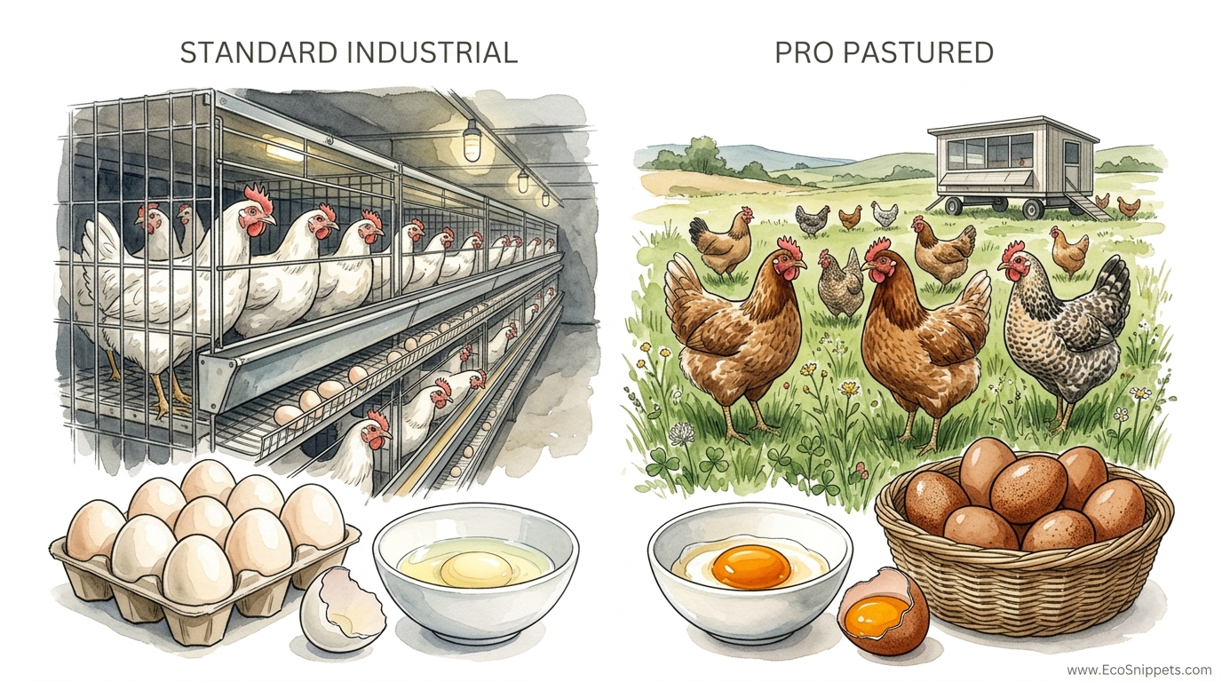 Grocery Store Vs Pasture Raised Egg Nutrition