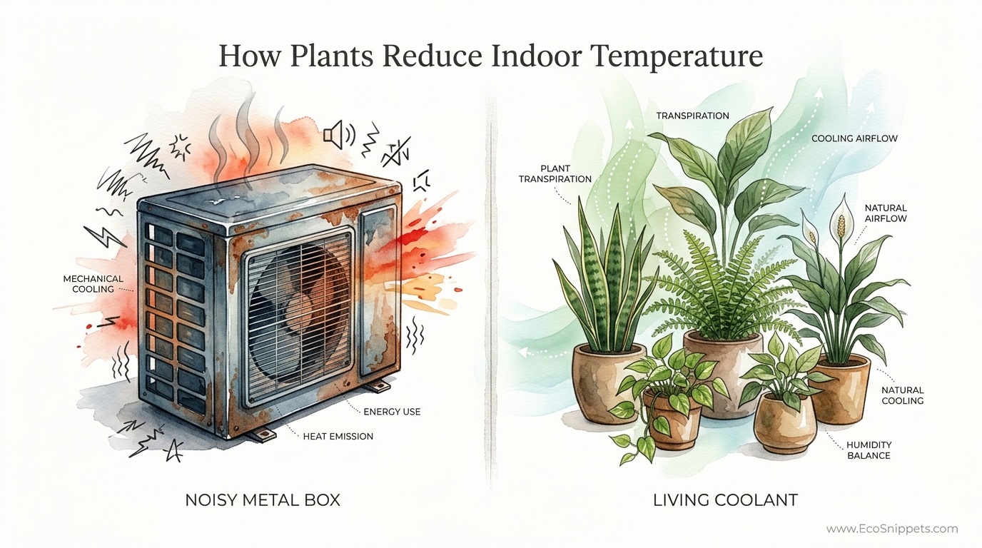 How Plants Reduce Indoor Temperature