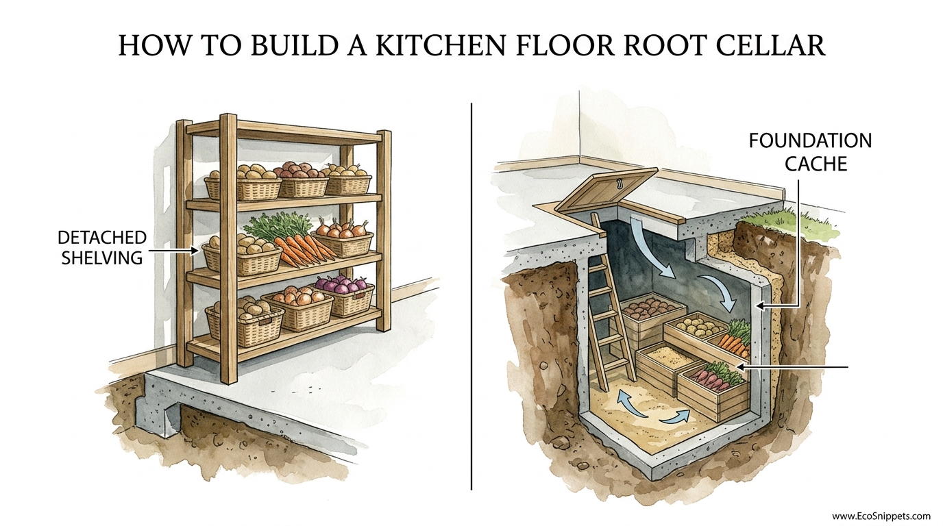 How To Build A Kitchen Floor Root Cellar