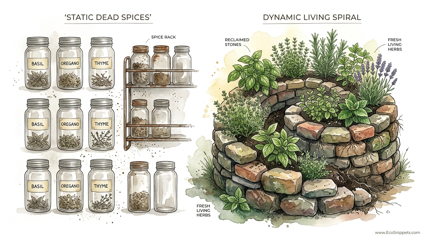 How To Build An Herb Spiral For Zero Cost Spices