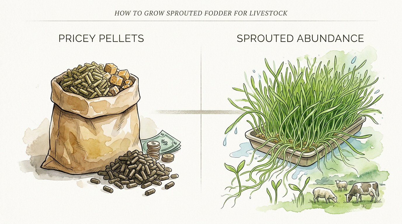 How To Grow Sprouted Fodder For Livestock