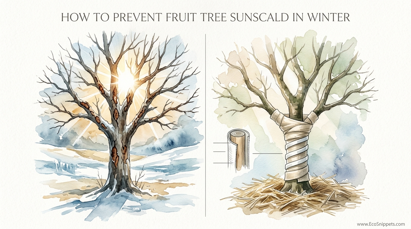 How To Prevent Fruit Tree Sunscald In Winter