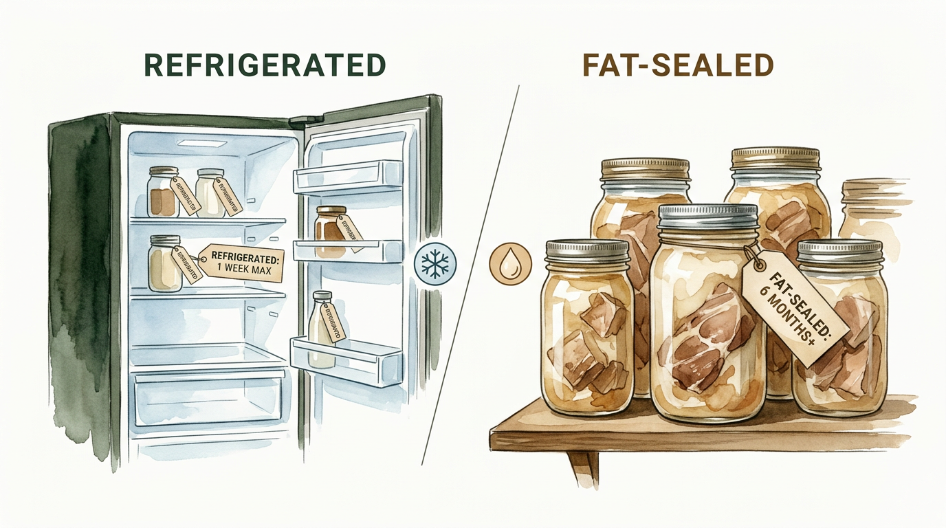 How To Store Meat In Lard For Months