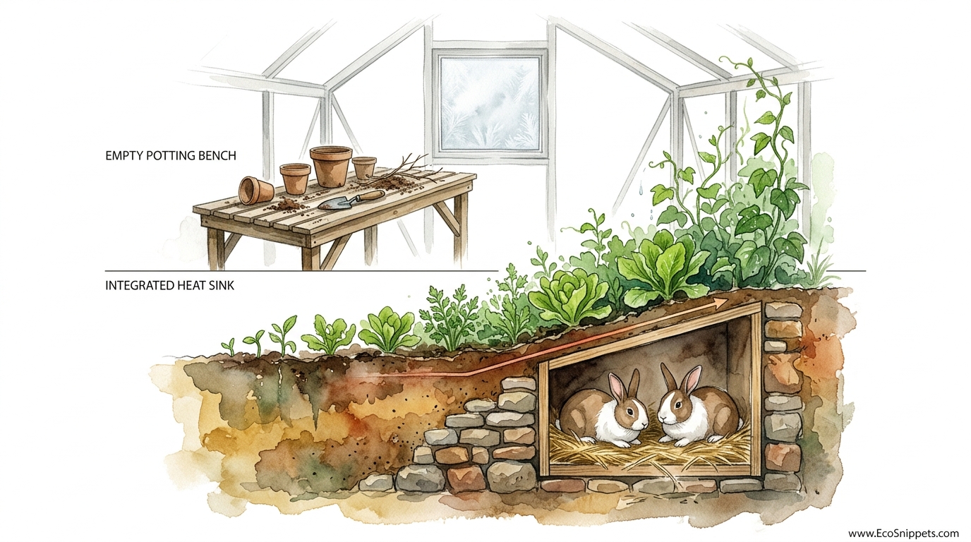 Integrated Greenhouse Design With Rabbits