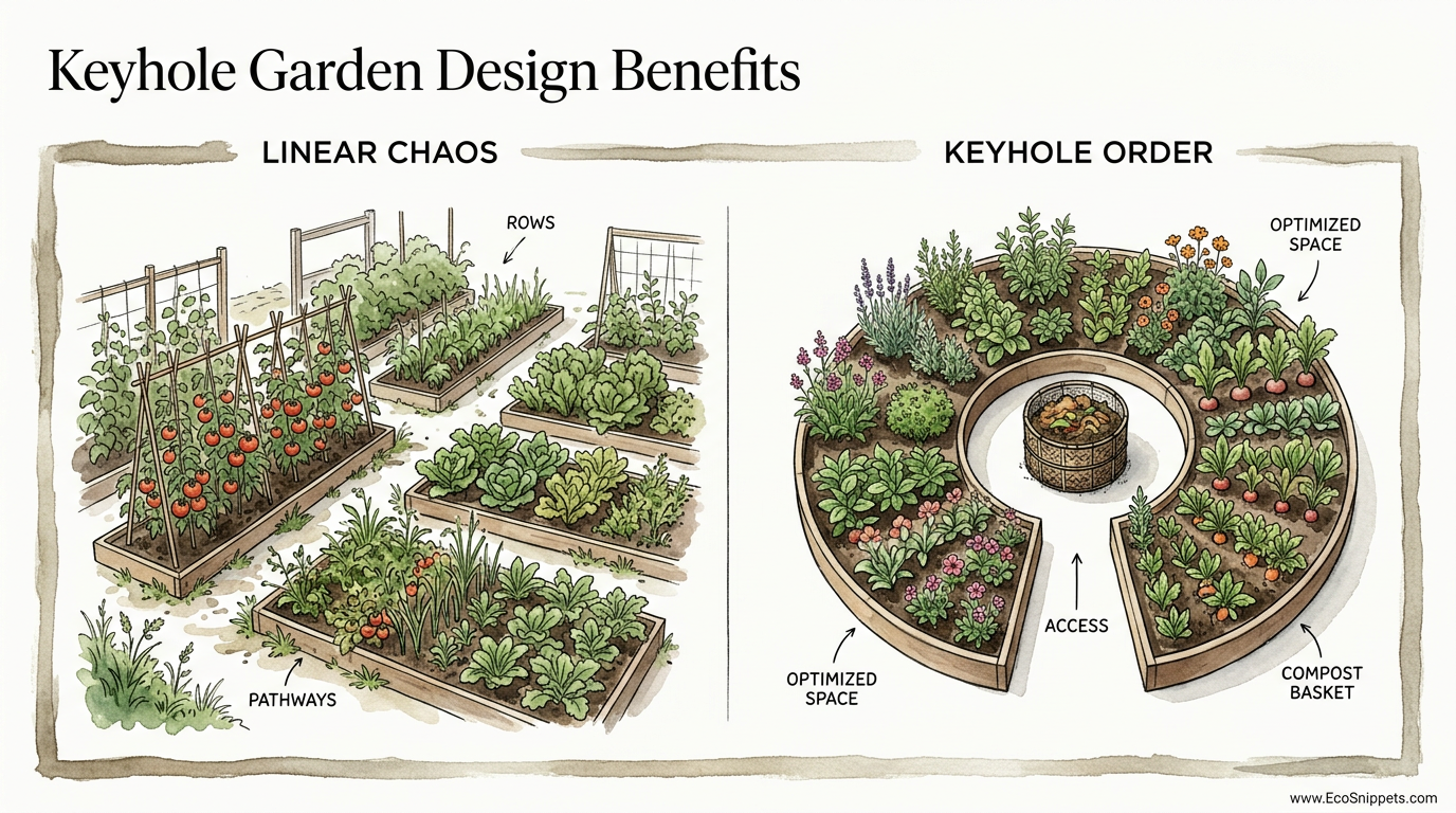 Keyhole Garden Design Benefits