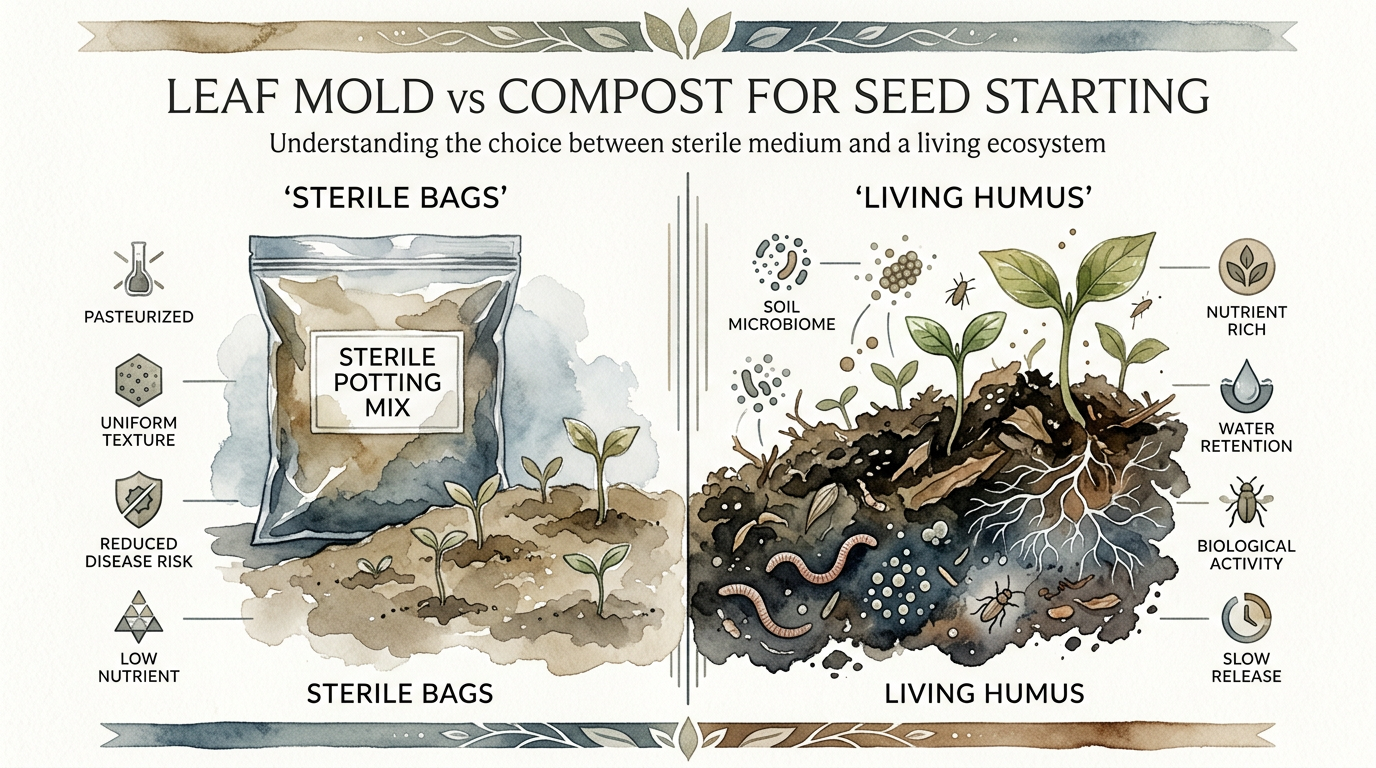 Leaf Mold Vs Compost For Seed Starting