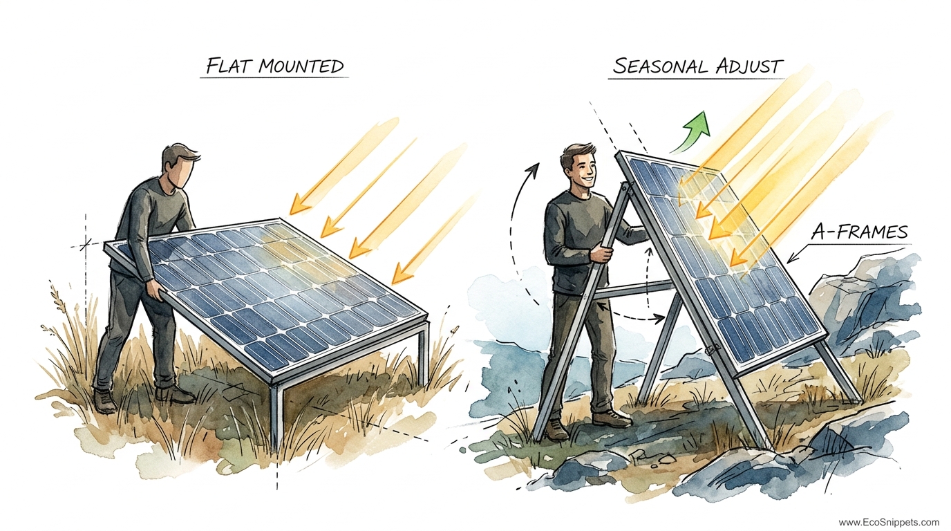 Maximizing Off-Grid Solar Efficiency With A-frames