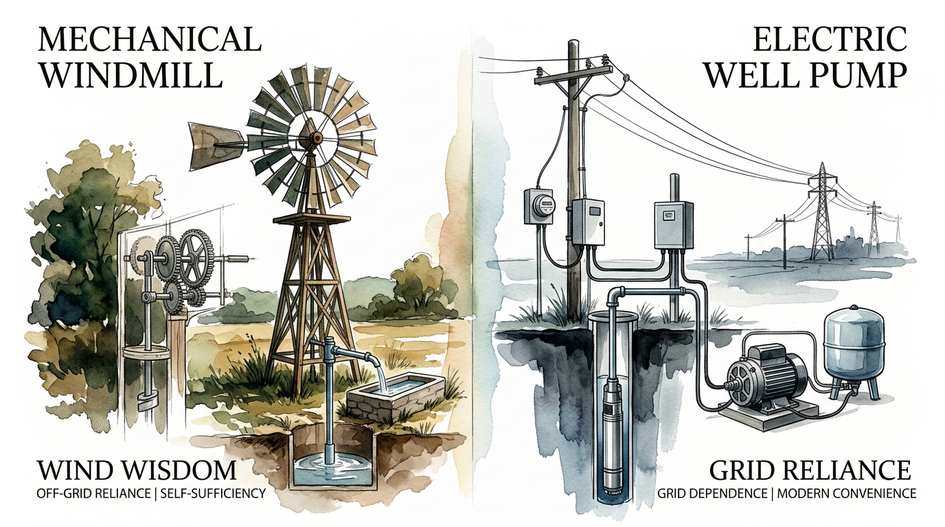 Mechanical Windmill Vs Electric Well Pump