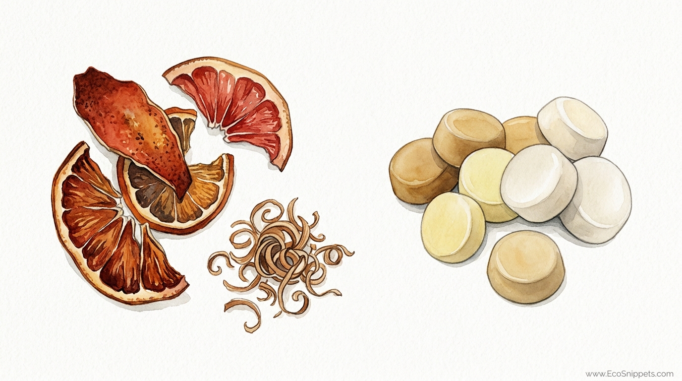 Natural DIY Firestarters From Kitchen Scraps