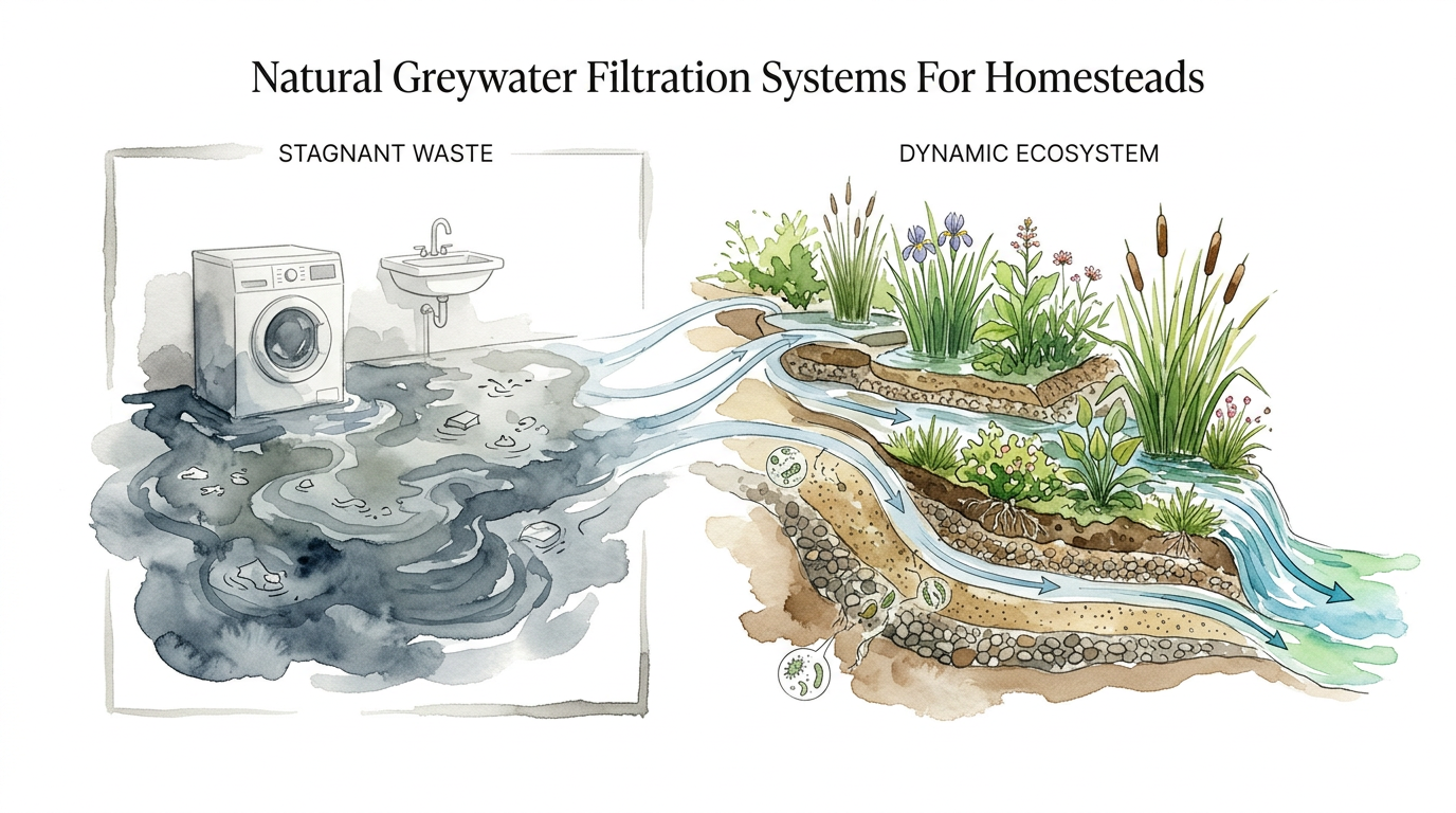 Natural Greywater Filtration Systems For Homesteads