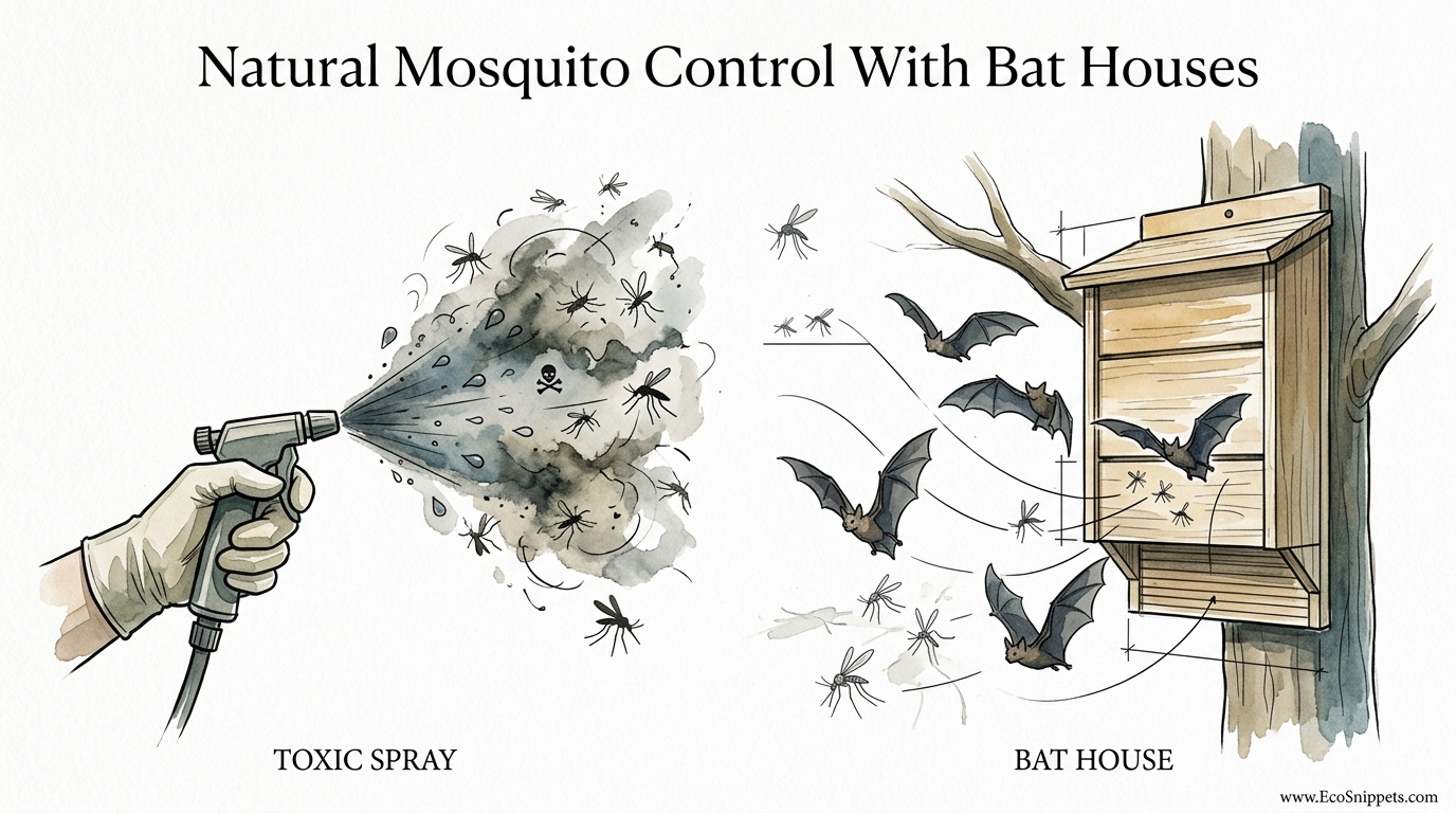 Natural Mosquito Control With Bat Houses
