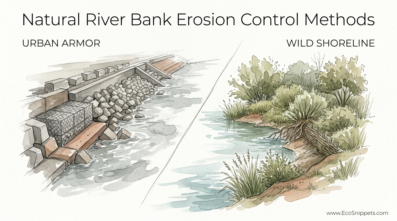 Natural River Bank Erosion Control Methods