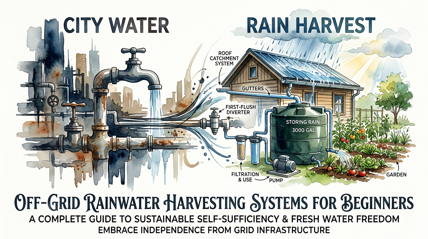 Off-grid Rainwater Harvesting Systems For Beginners