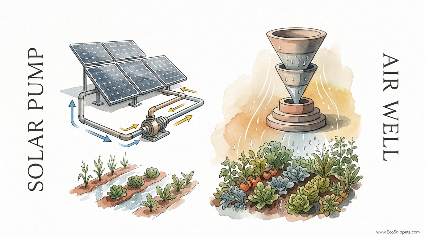 Passive Dew Harvesting For Gardens