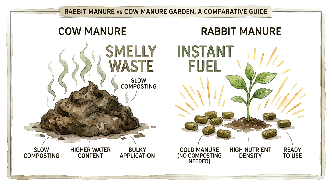 Rabbit Manure Vs Cow Manure Garden