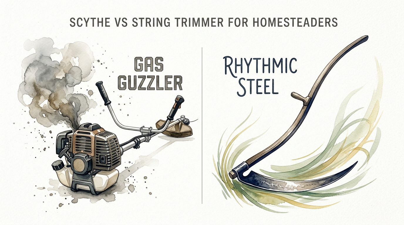 Scythe Vs String Trimmer For Homesteaders