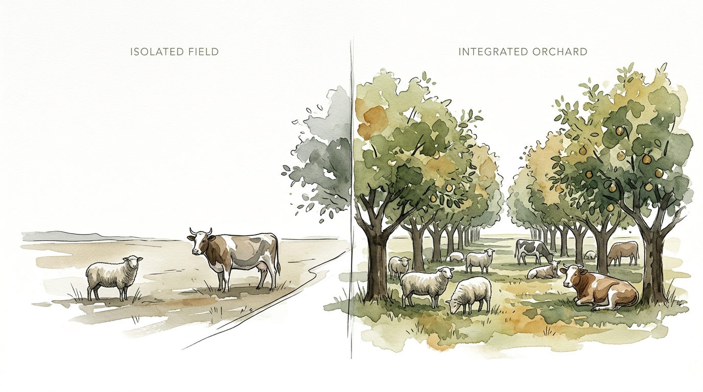 Silvopasture Benefits For Livestock And Orchards