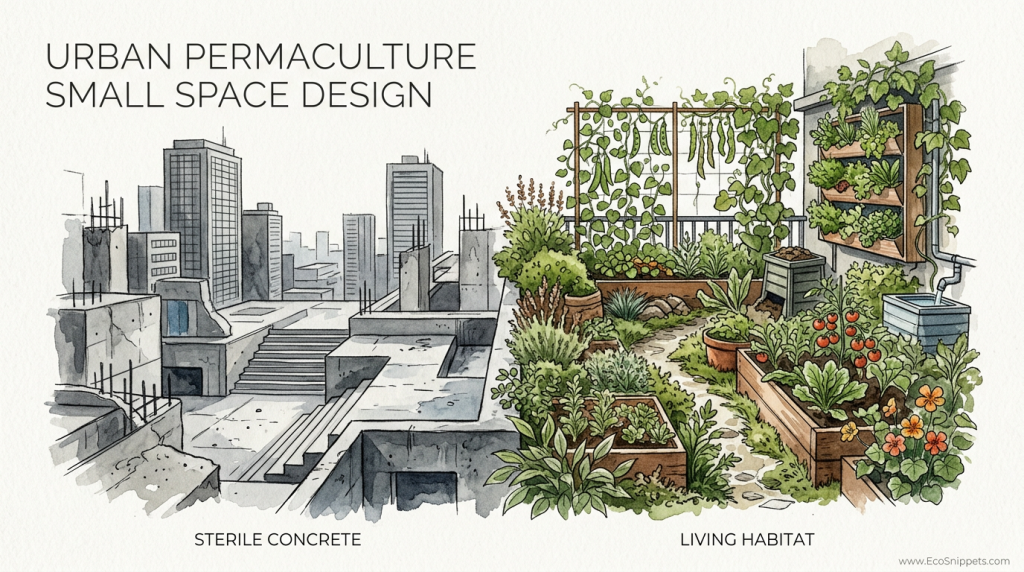 Urban Permaculture Small Space Design