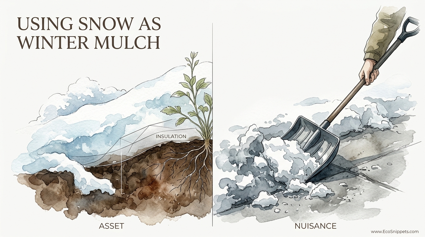 Using Snow As Winter Mulch