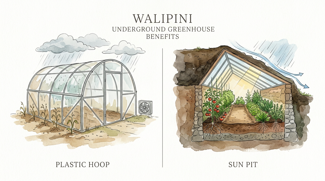 Walipini Underground Greenhouse Benefits