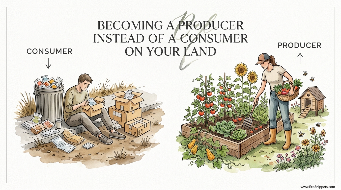 Becoming A Producer Instead Of A Consumer On Your Land