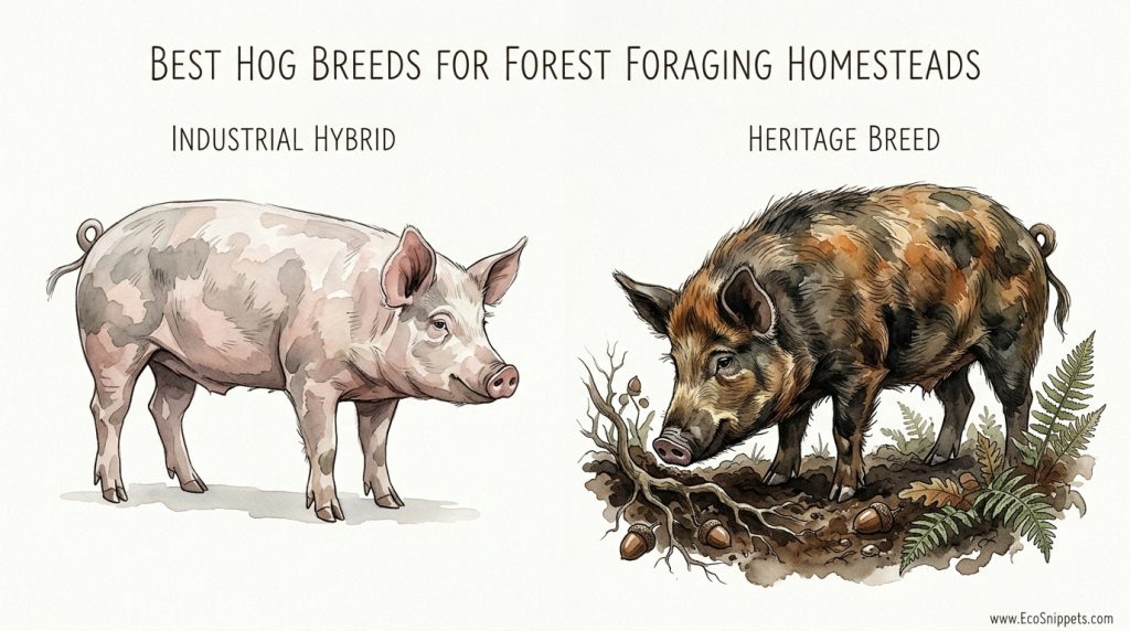 Best Hog Breeds For Forest Foraging Homesteads