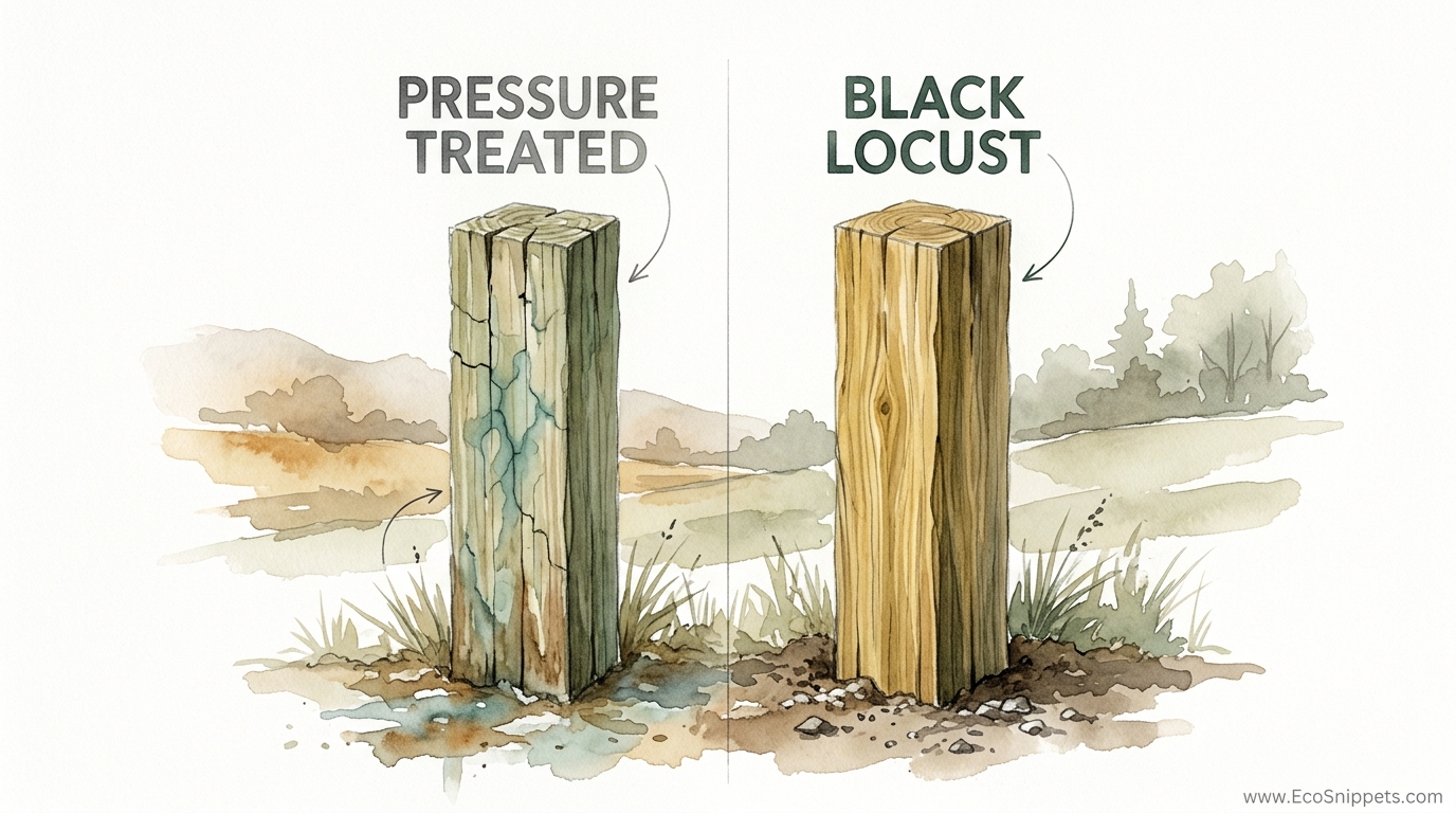Black Locust Wood For Rot Resistant Fence Posts