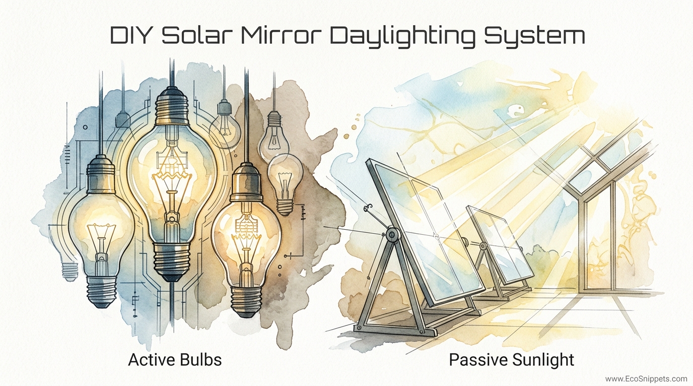 DIY Solar Mirror Daylighting System