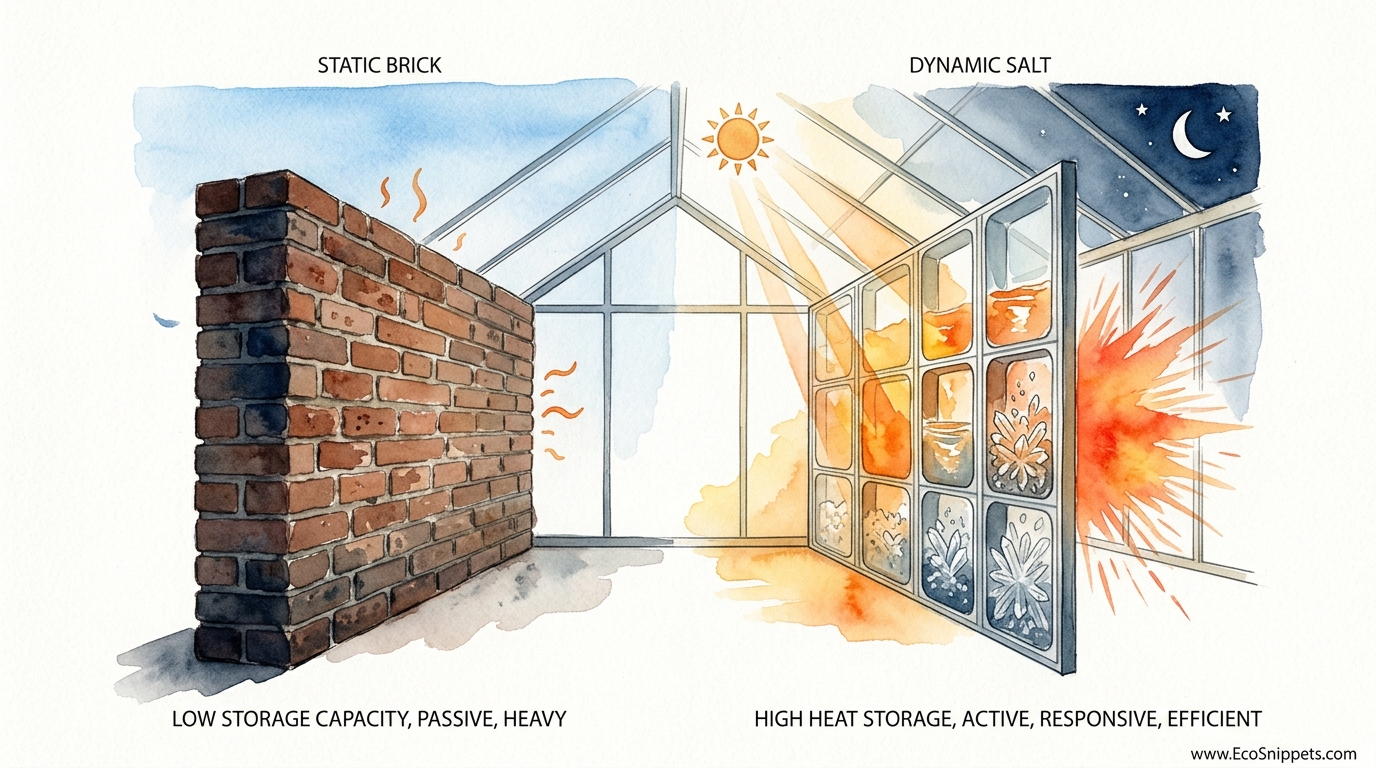 Dynamic Thermal Mass For Greenhouses