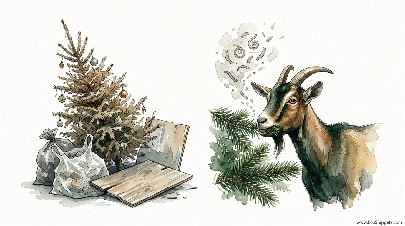 Feeding Christmas Trees To Goats: Natural Dewormer Secret