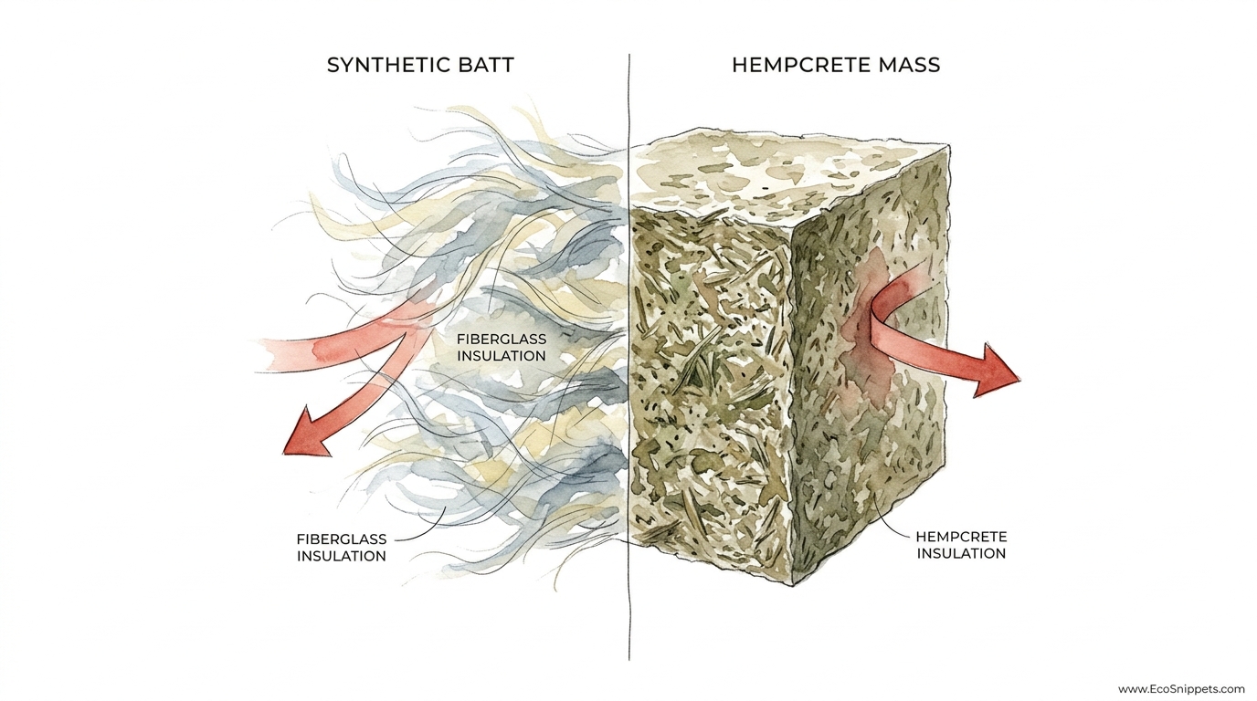 Hempcrete Vs Fiberglass Insulation Efficiency