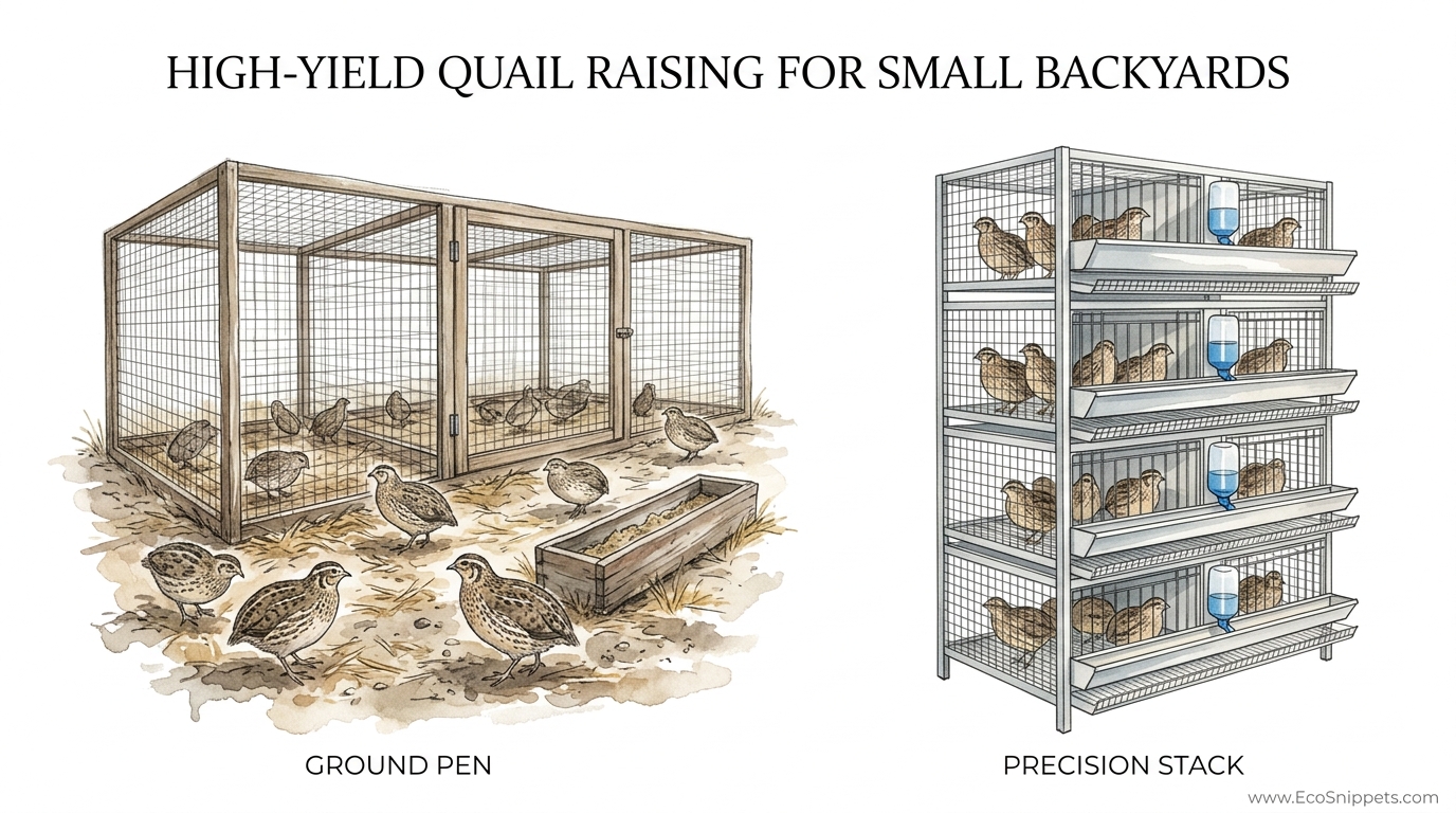 High-Yield Quail Raising For Small Backyards