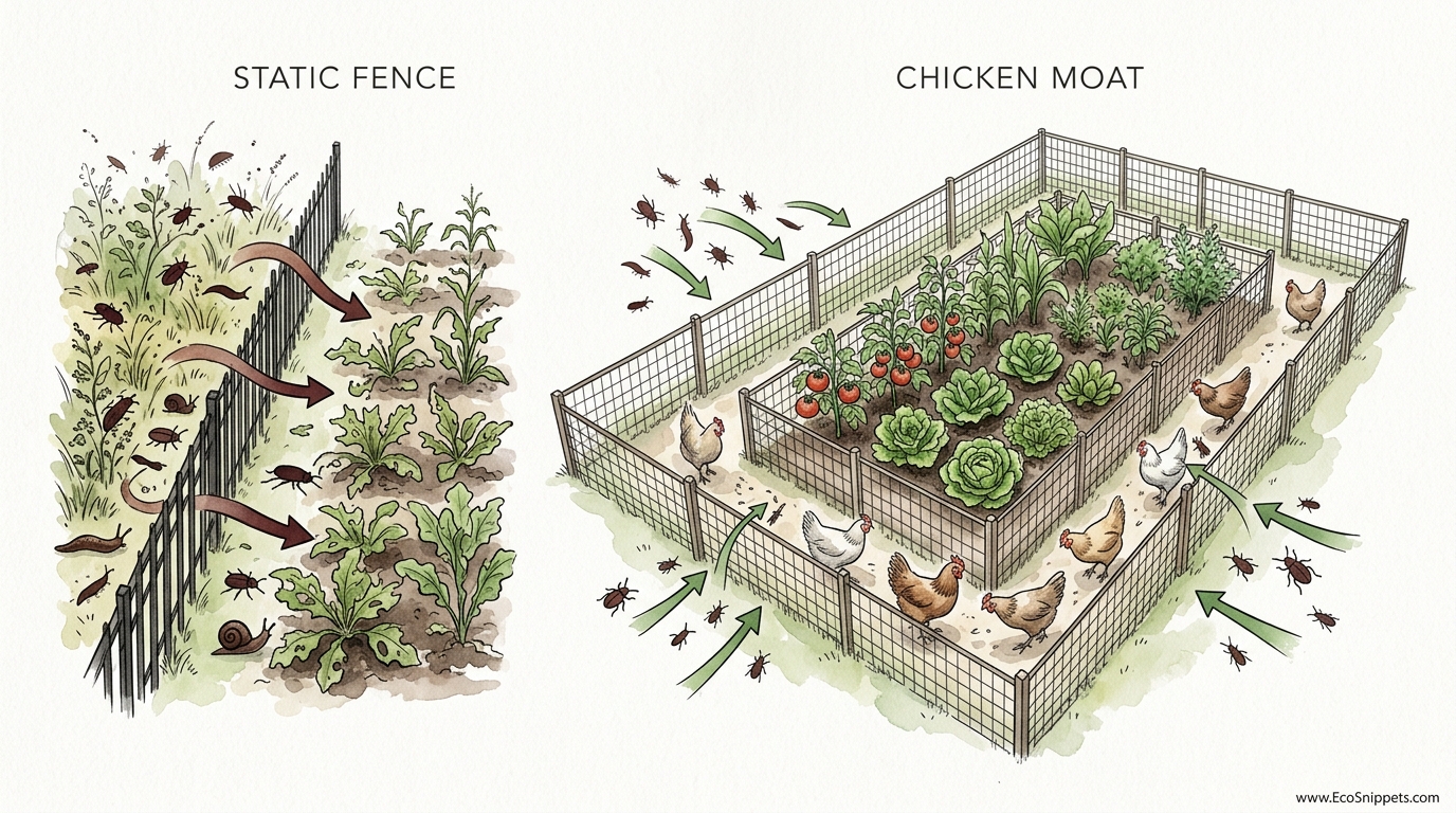How To Build A Chicken Moat For Pest Control