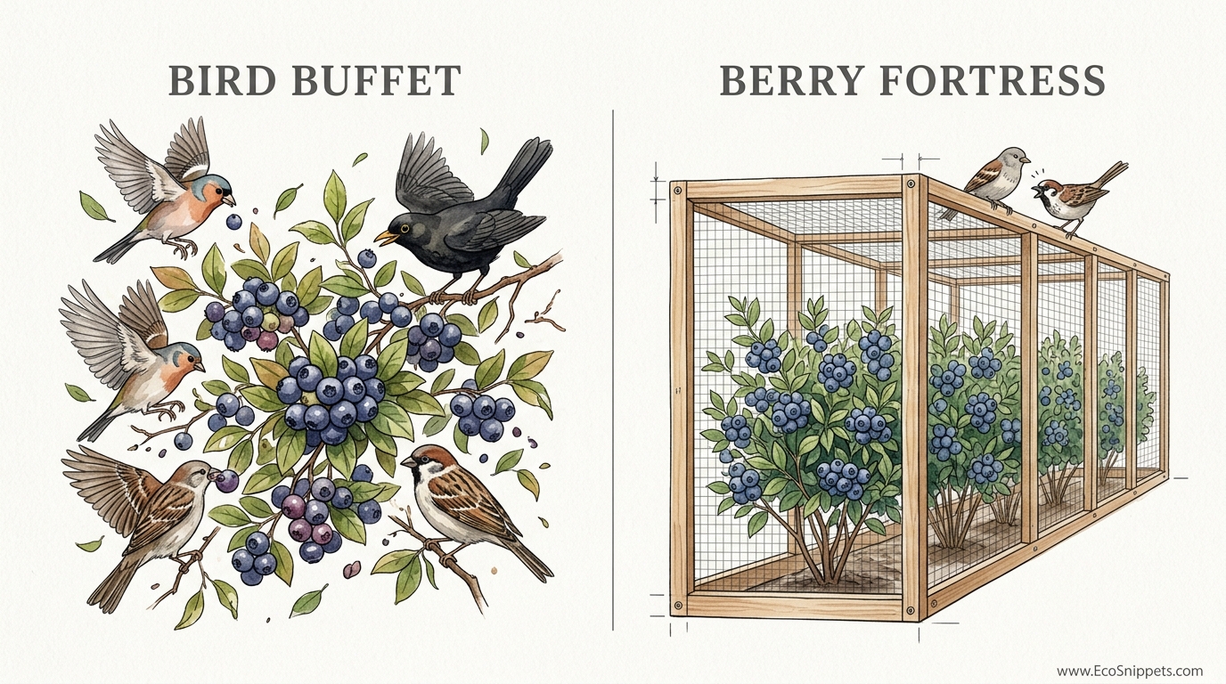 How To Protect Blueberries From Birds