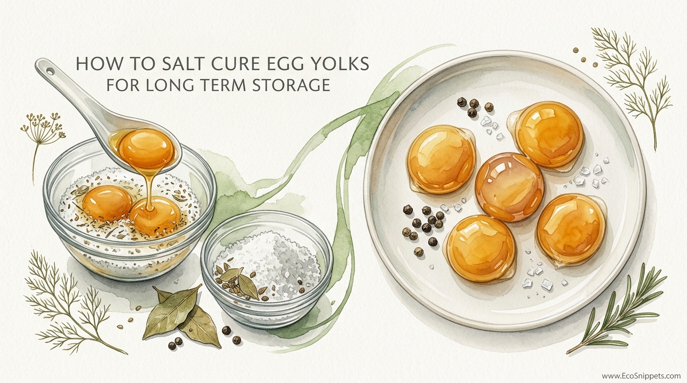 How To Salt Cure Egg Yolks For Long Term Storage