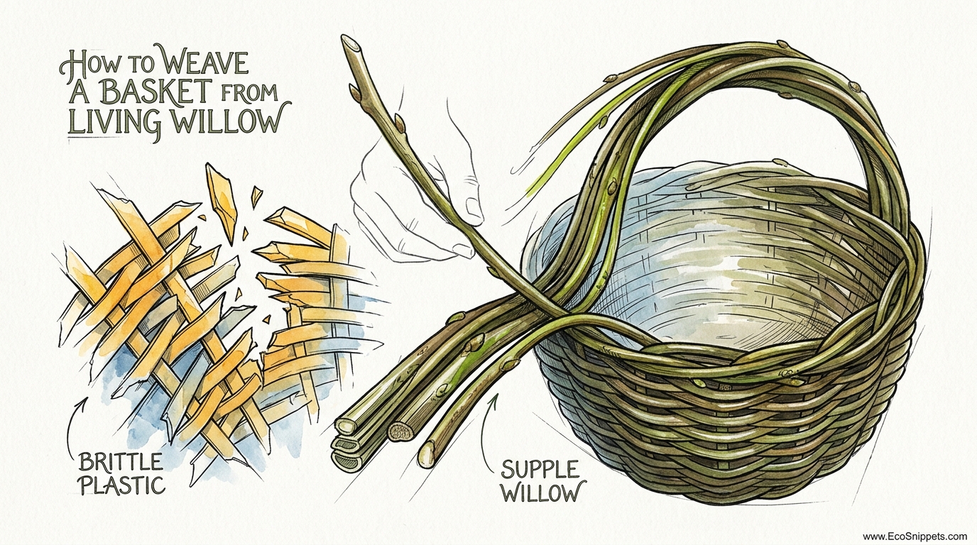How To Weave A Basket From Living Willow