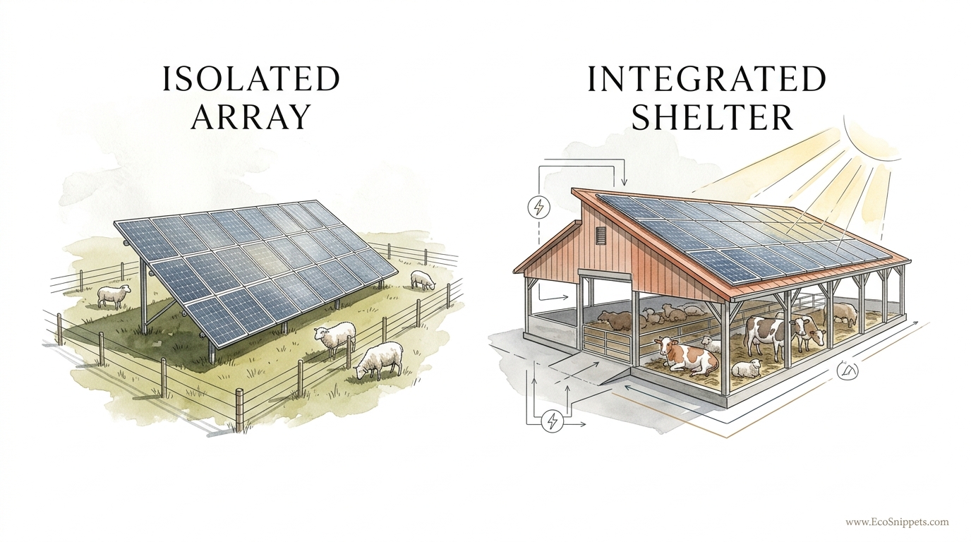 Integrated Solar Livestock Housing